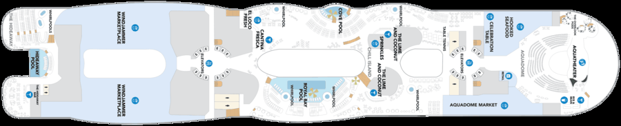 Схема палубы 15 Legend of the Seas